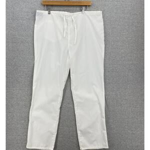 Prism Scrub Pants Womens Extra Small White Bottoms Nurse Medical Uniform Vet